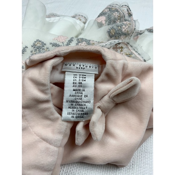 NWOT MAX STUDIO BABY GIRL DRESS , SIZE 3-6 MONTHS - Picture 4 of 4